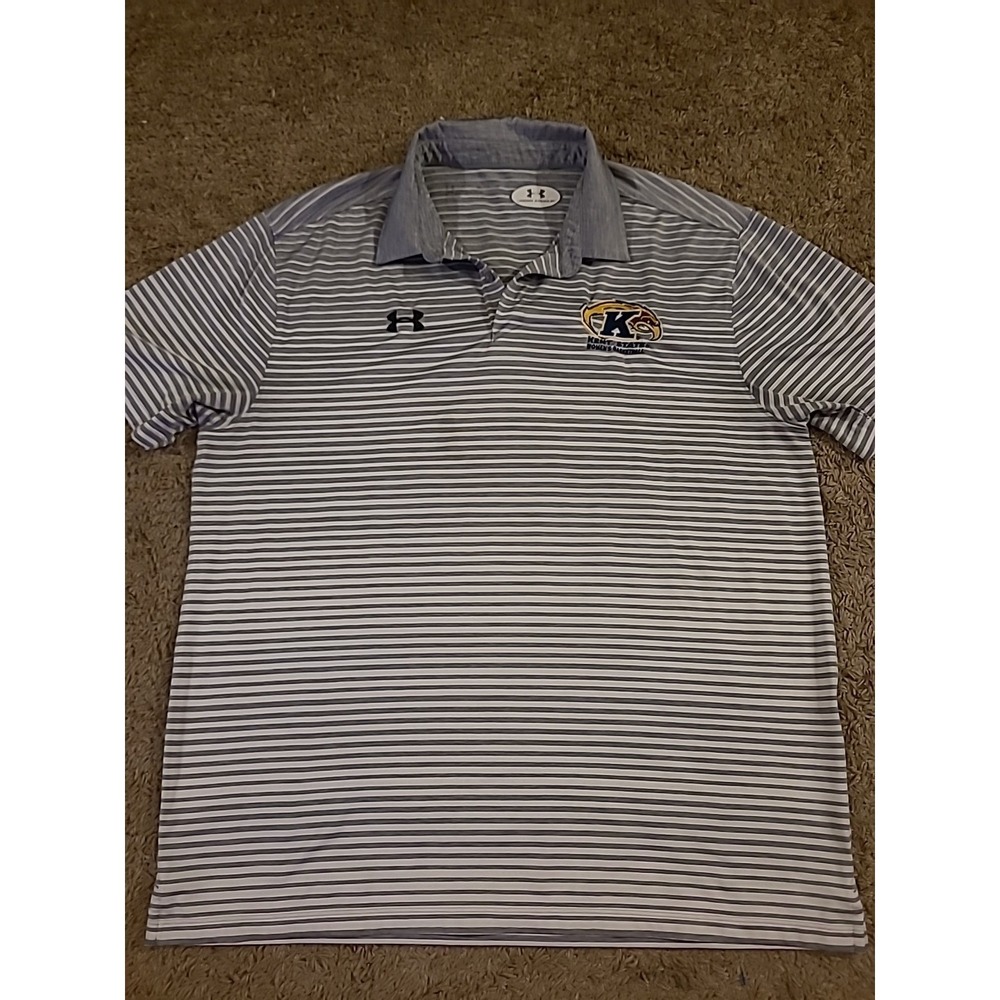 Kent State Golden Flashes Under Armour Women's Basketball Polo Shirt XL Gray